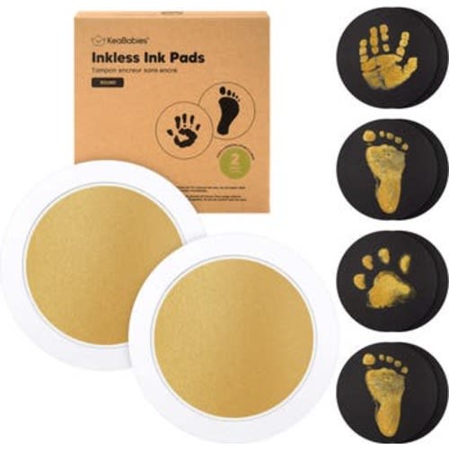 2-Pack Round Inkless Ink Pads, Medium