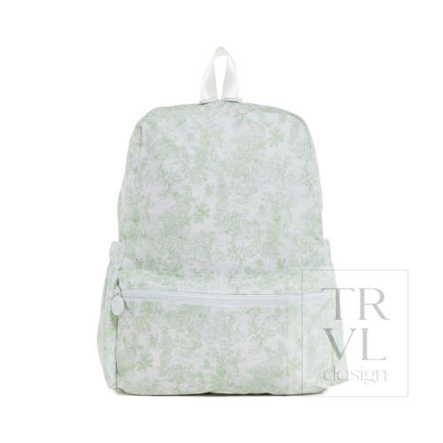 Backpack - Bunny Toile Green
