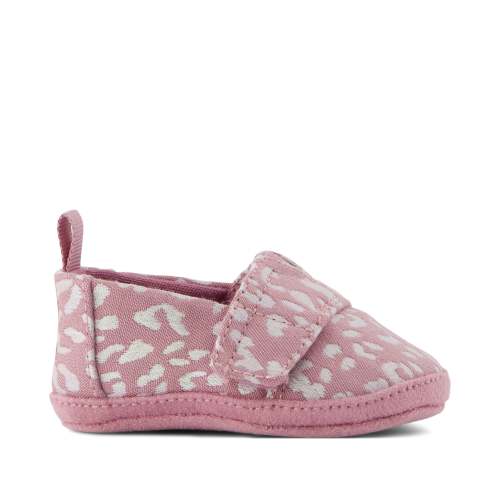 Layette Alpargata Cosmic Pink Iridescent Leopard Toddler Crib Shoe