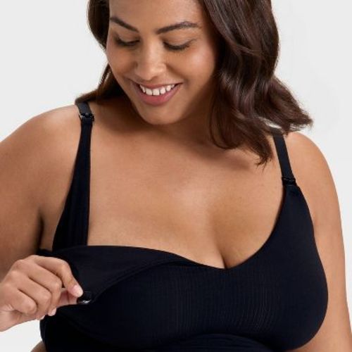 Women's Modal Blend Nursing Unlined Bralette - Auden™ Black M