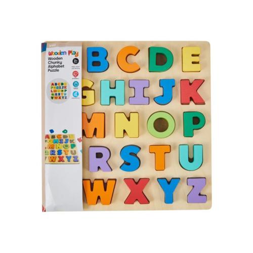 Wooden&nbsp;Chunky Alphabet&nbsp;Puzzle - Assorted - One Size
