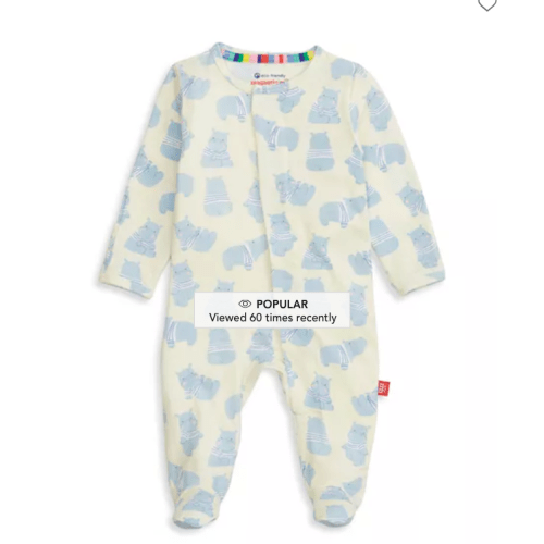 Unisex Printed Footie - Baby, 0-3M
