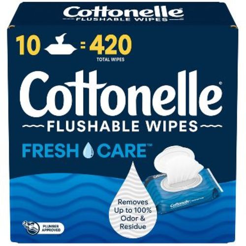 Cottonelle Flushable Wet Wipes - 10pk/42ct