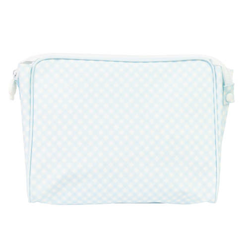 The Go Bag in Blue Gingham