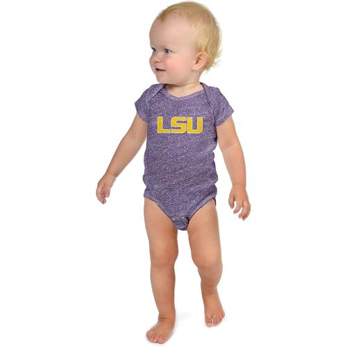 Little King NCAA Knobby Short Sleeve Romper Bodysuit-Big Logo -Sizes 0-3M 6M 12M 18M