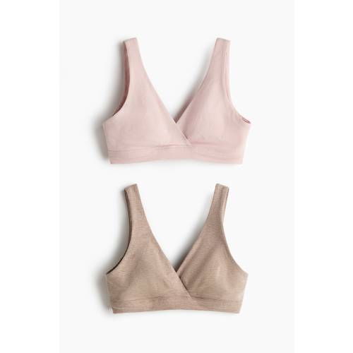 MAMA 2-PACK COTTON NURSING BRAS