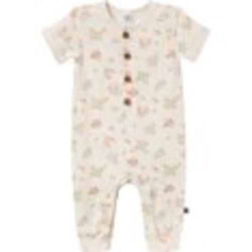 Modern Moments by Gerber Gender Neutral Short Sleeve Henley Romper, Sizes 0/3 Months - 24 Months