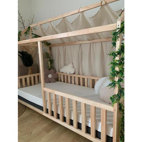 Lit cabane en bois 90x190cm