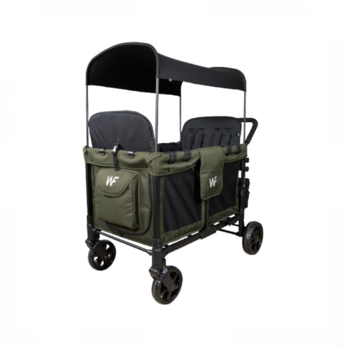Wonderfold W4 Multifunctional Quad Stroller Wagon, 2026, Dark Olive