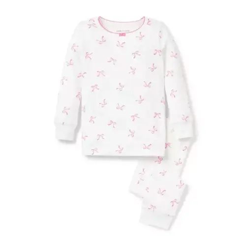 Pajamas White Bow Organic Cotton Bow Pajama by Janie and Jack