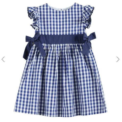 Royal Blue Gingham A-Line Dress – The Rocking Horse Co.