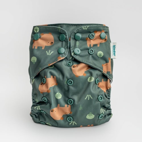 Busy Bears: Essentials Pocket Cloth Diaper with Athletic Wicking Jersey, Grows with your Baby