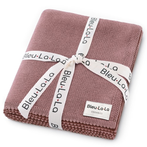 100% Cotton Organic Luxe Baby Blanket - Sugar Plum