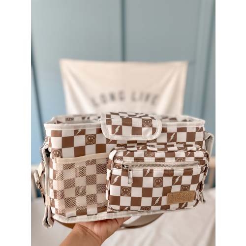Retro Checkered Stroller Caddy