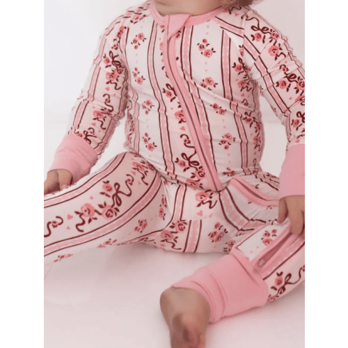 Vintage Love Zipper Romper – In My Jammers