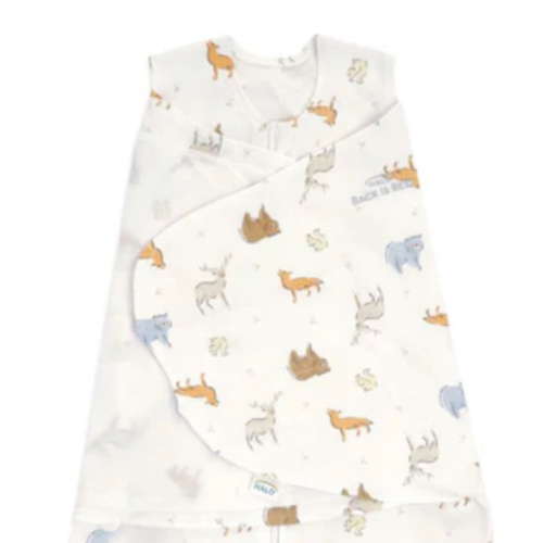 100% Cotton Baby Swaddle Forest Friends | Newborn | HALO US