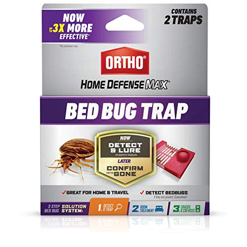 Ortho Home Defense Max Bed Bug Trap, Detect Bed Bugs in Homes and While Traveling, 2 Traps in Each Package