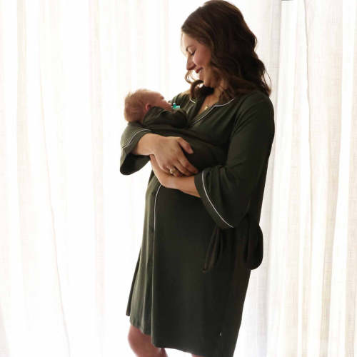 Labor & Delivery Nightgown in Olive | Caden Lane