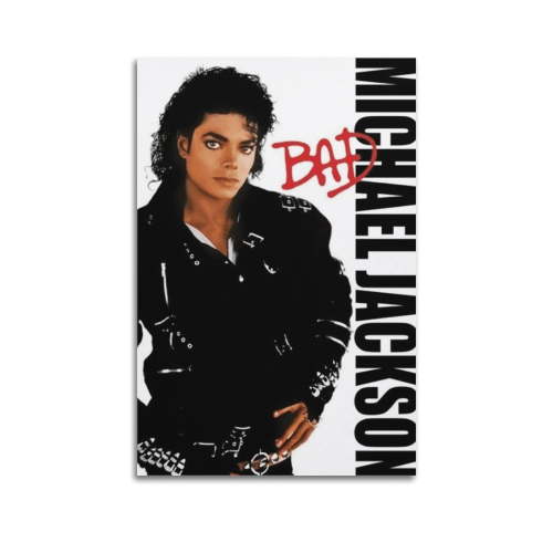 Michael Jackson Bad Album Vintage Painting Vintage Poster Picture Print Wall Art Poster Painting Canvas Posters Artworks Gift Room Aesthetic