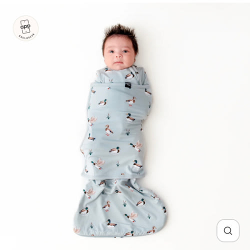 Sleep Bag Swaddler in Mallard Duck 0.5