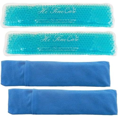 Perineal Cooling Pad for Postpartum Recovery, Extra Durable Gel Cold Packs for Hemorrhoids & C-Section Relief, 2 Reusable Ice Packs & 2 Washable Covers, New Mom Gift