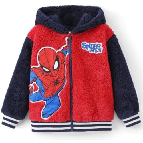 Marvel Zipper Hoodie Spiderman Hood Sweatshirt Hulk Cardigan Boy Girl 2-12Y