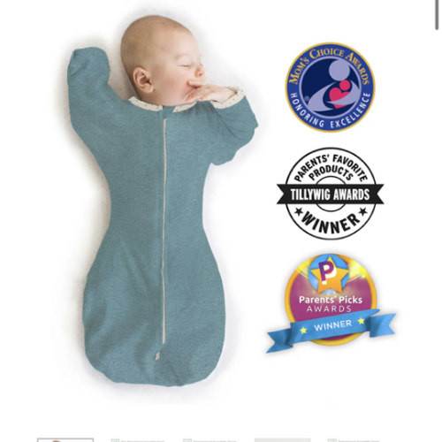Transitional Swaddle Sack - Arms Up 1/2-Length Sleeves & Mitten Cuffs, – SwaddleDesigns