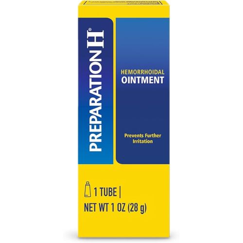 Preparation H Hemorrhoid Symptom Treatment Ointment, Itching, Burning & Discomfort Relief, Tube (2.0 Ounce)