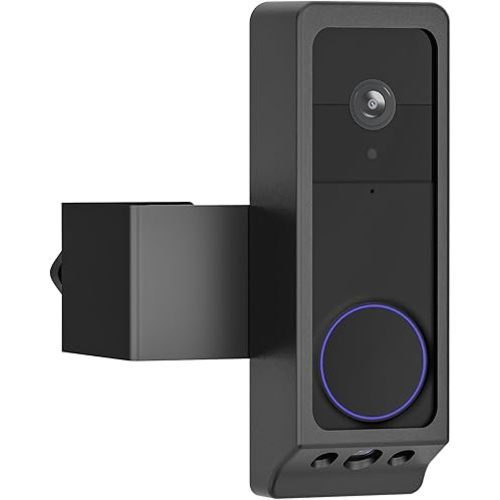 Anti-Theft Video Doorbell Mount for Wyze Duo Cam Doorbell Only, No-Drill Doorbell Camera Mount for Wyze DoorBell Camera, Apartment Door Camera Mount for Home Rentals Room