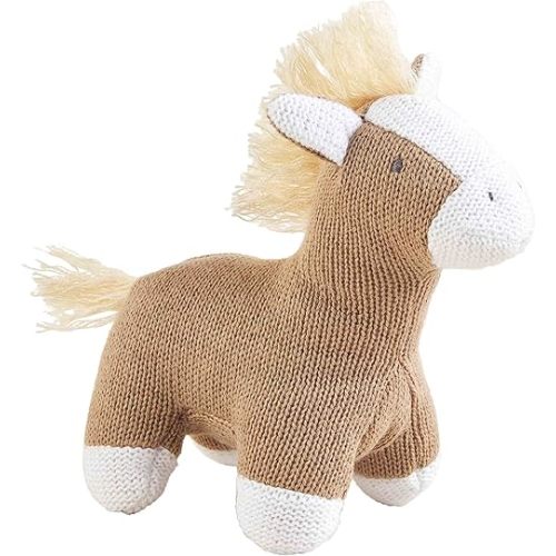 Mud Pie Children's Knit Rattle, Horse