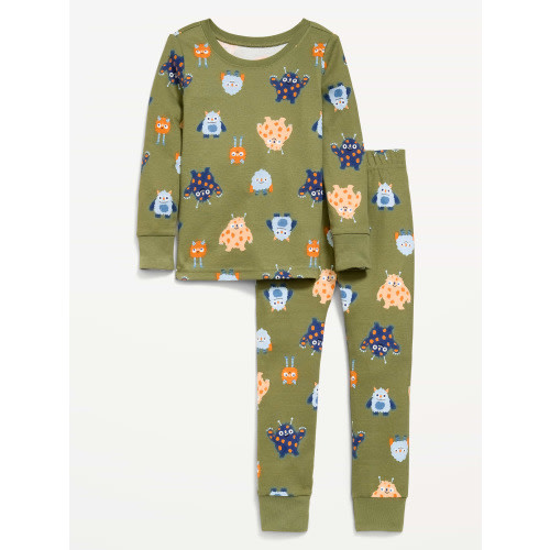 Printed Snug-Fit Pajama Set for Toddler & Baby