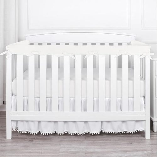Toddlers' Bed Rail Sets- Children's Bed Guardrail Padding - Anti-Collision |- Easy InstallEnhanced Safety Mostly Fit (3pc-White)