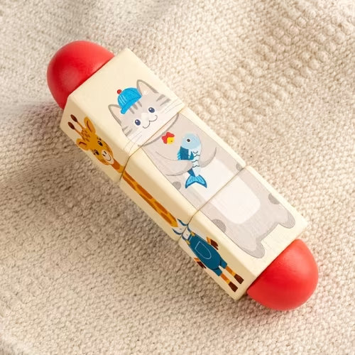 a wooden rotating animal puzzle designed specifically young - Temu