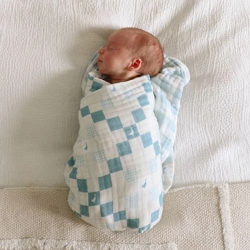 Grandma's Goose QUILTED 6 Layer Gauze Blanket