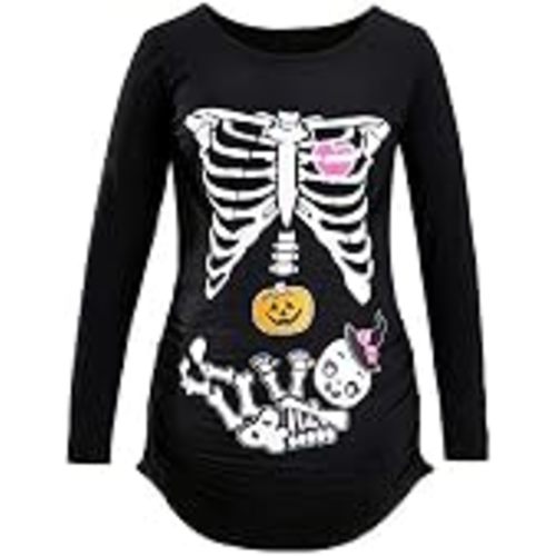 Womens Maternity Shirt Pregnancy Halloween T-Shirt Halloween Costume Maternity Tops