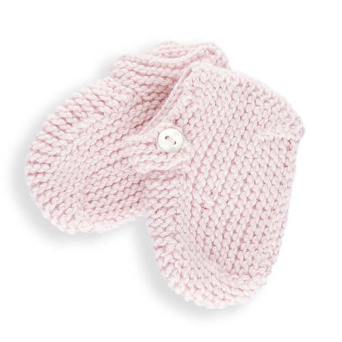 Soft Pink Wool Slippers