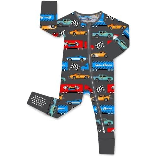 babee Reshinee Bamboo Viscose Baby Footie Pajama, Zipper Sleeper Boys Girls
