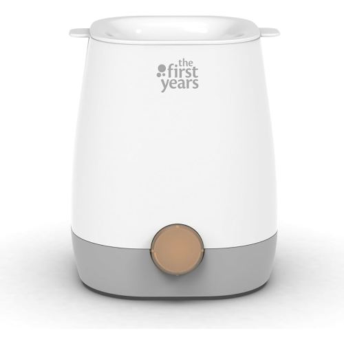 The First Years Baby Bottle Warmer and Sterilizer - Pacifier and Bottle Nipple Sanitizer - Feeding Baby Essentials for Formula or Breast Milk - Holds Multiple Sizes