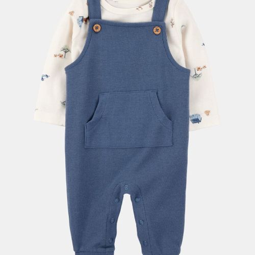 Baby Boy 2-Piece Long-Sleeve Tee & Thermal Coverall Set | Carter’s Oshkosh Canada