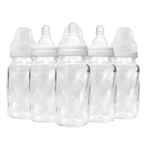 Evenflo Feeding Classic Glass, Twist Bottles, 4 Oz, 6 Bottles.