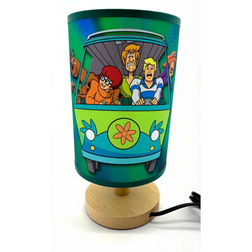 Scooby Scoob Bedside Night Light Table Lamp Wood Base Room Decoration or Great Gift Ideas