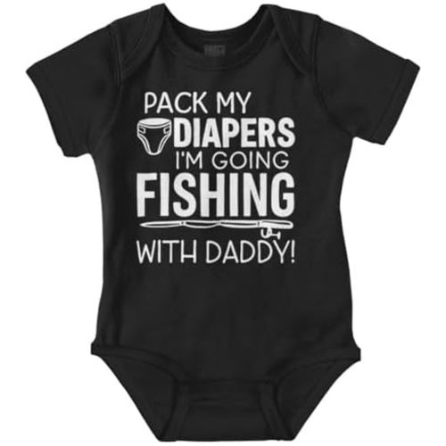 Brisco Brands Future Outdoor Buddy Fishing Hunting Baby Romper Boys or Girls