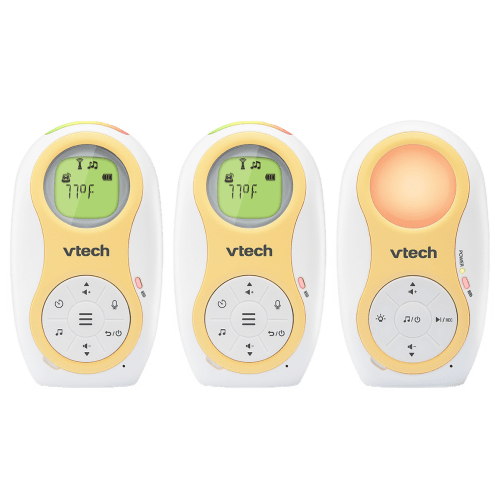 2 Parent Unit, Digital Audio Baby Monitor Enhanced with up to 1,500 ft of Range, Talk Back Intercom & Night Light