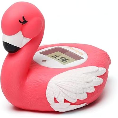 Upgrade Baby Bath Thermometer Baby Safety Baby Thermometer for Infants Bath Temp Thermometer for Baby ℃/℉ Flamingo
