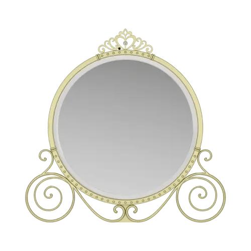 Disney Princess Royal Gold Metal Mirror | Rooms to Go