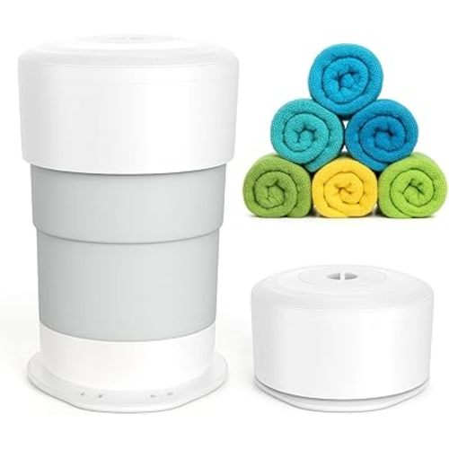 BoxLegend Foldable Towel Warmer for Bathroom, 21L Large Hot Towel Warmer for SPA, Towels, Robes, Blankets with Timer, Auto Shut Off, Fits Up to Two 40"x70" Oversized Towels (Gray)