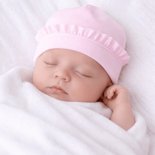 Essentials Pink Ruffle Hat