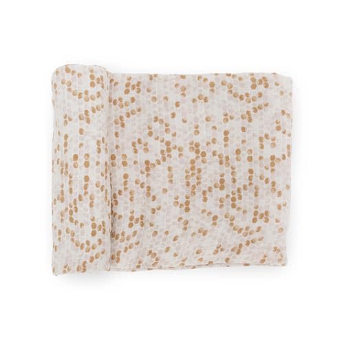 Little Unicorn Premium Cotton Swaddle Baby Blanket | Breathable Fabric | for swaddling, Play, Nursing & More (Honeycomb)