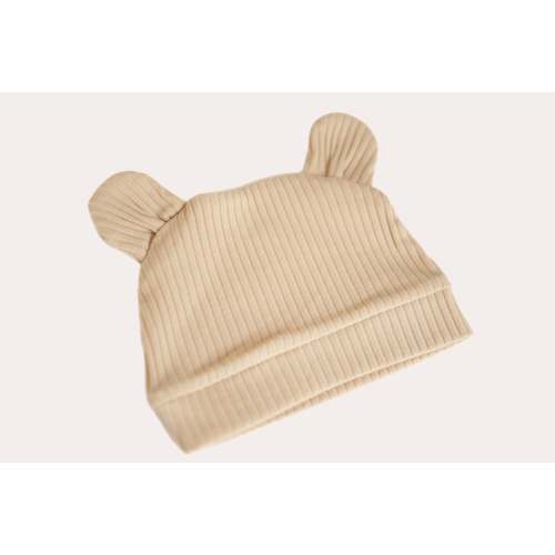 Newborn Bear Ears Hat - Breezy Beige
