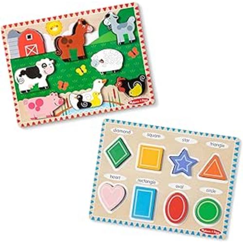 Melissa & Doug Chunky Puzzle Bundle